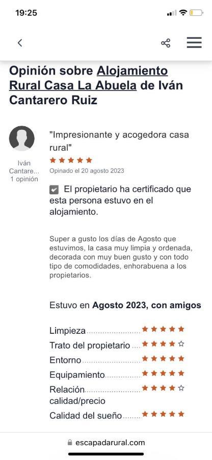 Alojamiento Rural Casa La Abuela Arbuniel Exterior foto